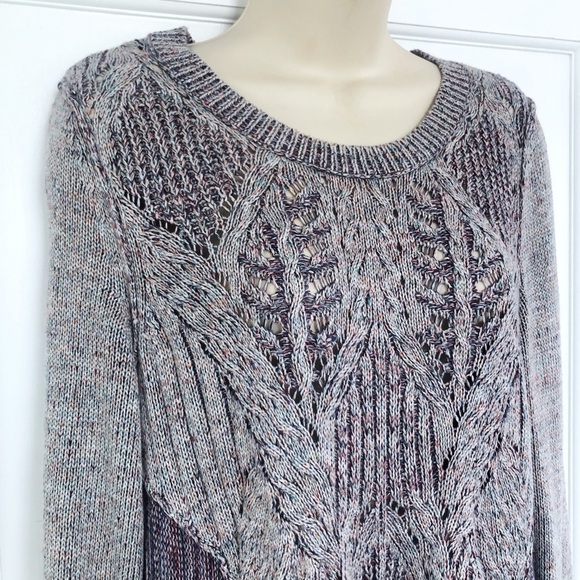 Moth for Anthropologie Anita Swing Sweater Purple - Picture 3 of 7